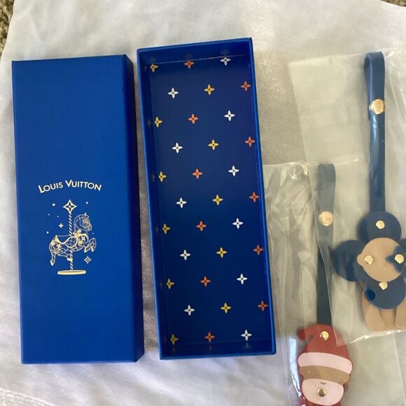 NIB Louis Vuitton Limited Edition Christmas Bag Charms Set of 3 Holiday GWP - Picture 2 of 7